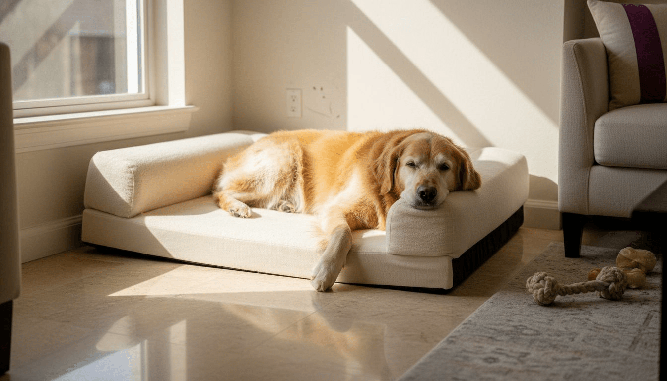 Orthopedic Pet Beds Cut Arthritis Pain 60% for UAE Dogs - Teddy Pet