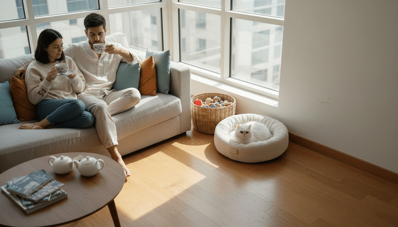 Pet comfort optimization UAE: 30% less stress & stylish homes - Teddy Pet Image