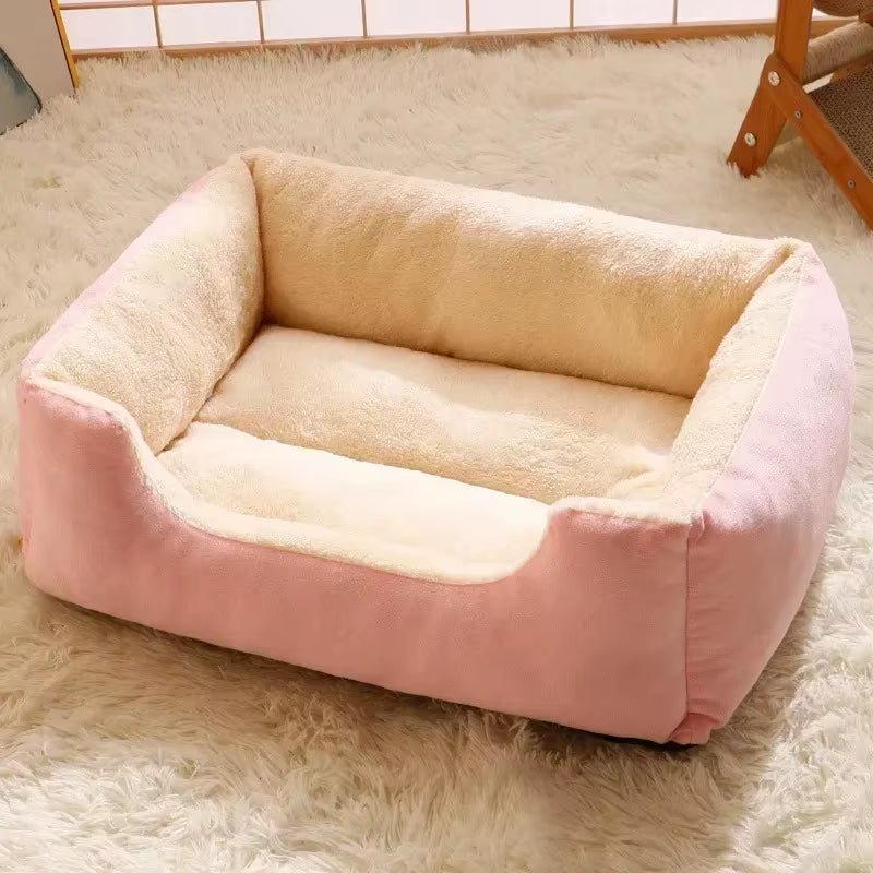 Bed for Cats Pet Products Cushions Kitten Winter Accessories Dog All Houses Supplies Things Accessory Habitats Basket House Beds - Teddy Pet