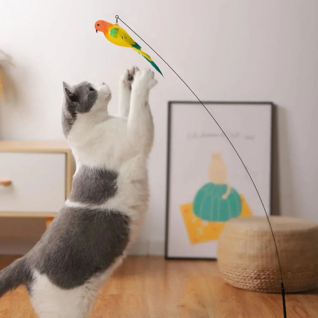 FlutterBird™ Interactive Cat Toy - Teddy Pet