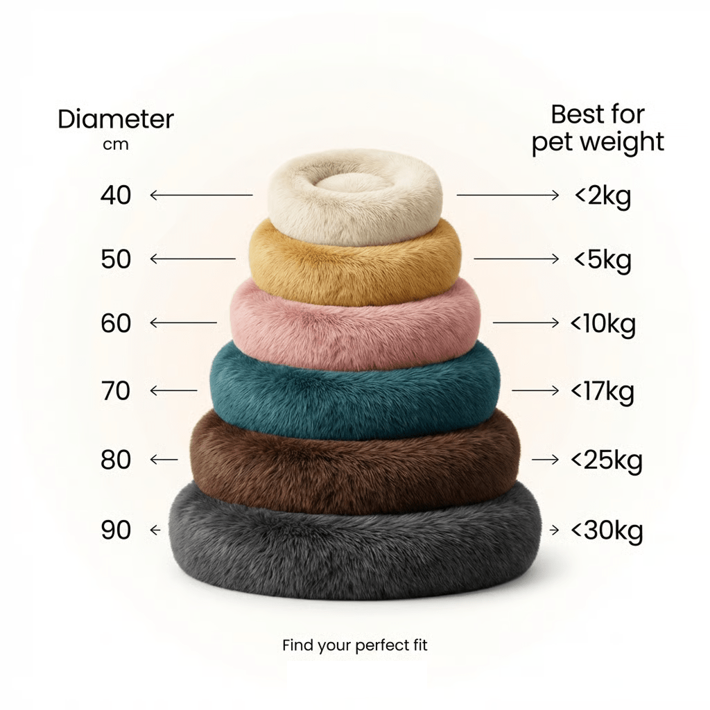 Plush Bed - Ultra-Soft Calming Pet Bed - Teddy Pet